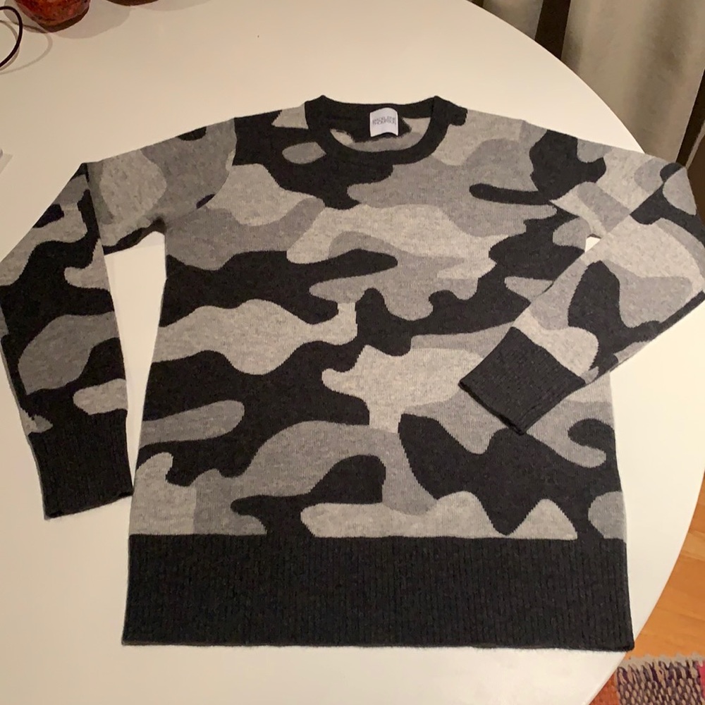 Madeleine Thompson Sz M Camo Cashmere Sweater